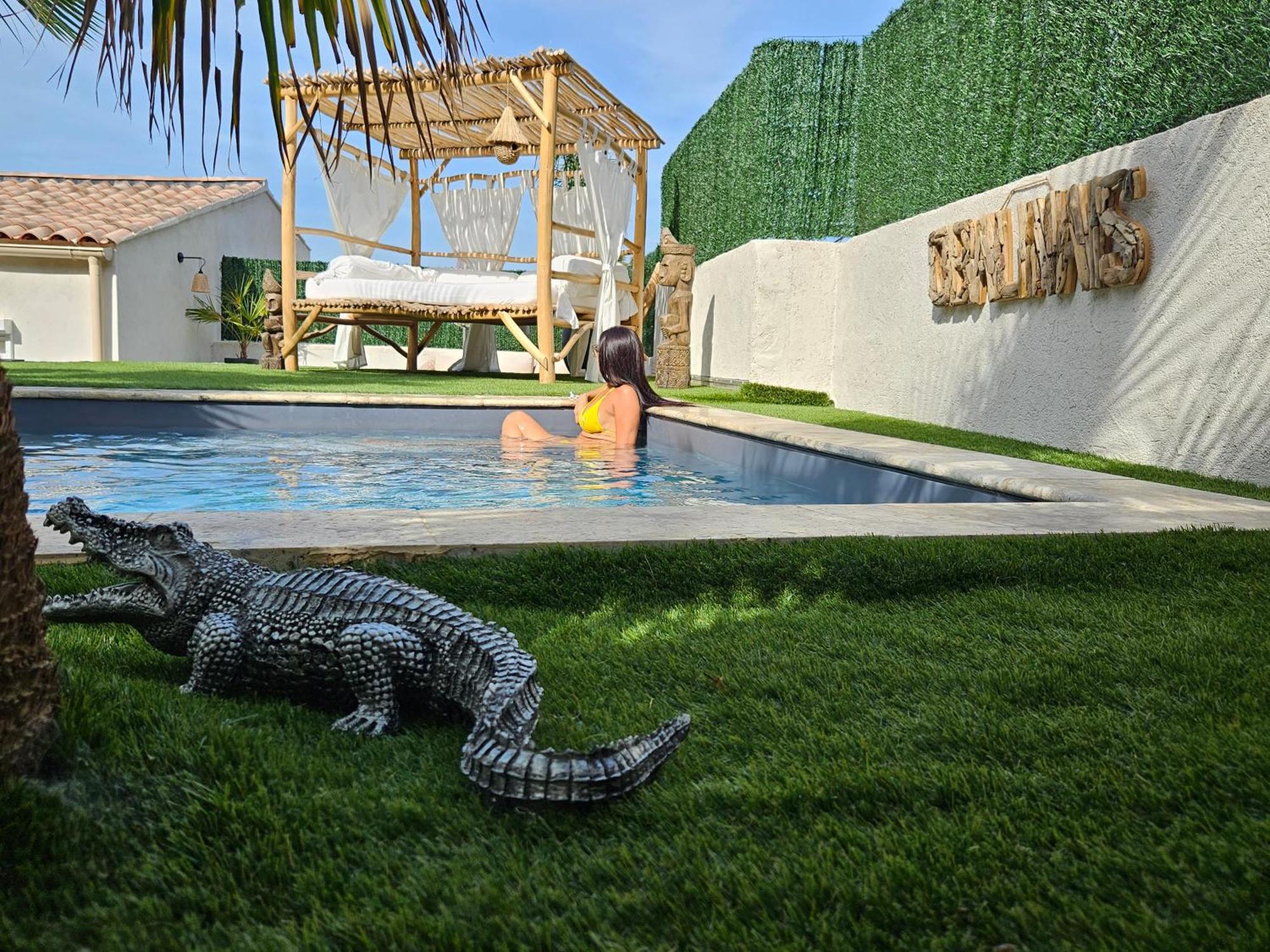 מרסיי O Balinais Mini Villa Avec Spa Et Piscine Privatif מראה חיצוני תמונה
